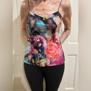 TED BAKER — Rich Watercolor Floral Camisole - SZ MEDIUM